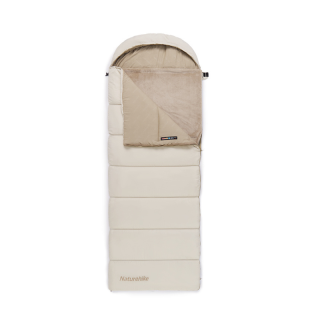Naturehike spací pytel BE400 s vyhřívanou vložkou 2,94 kg - levý - krémový